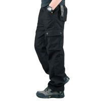 6 Pockets Big Size 29-44 Mens Outdoor Leisure Pants Large Size Straight Sports Pants Multi Pocket Loose Work Pants