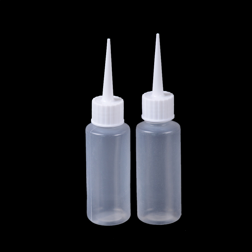 SNA 2 cái 50ml Rỗng ống nhỏ giọt có thể ép chất lỏng chai nhựa thả chai kim
