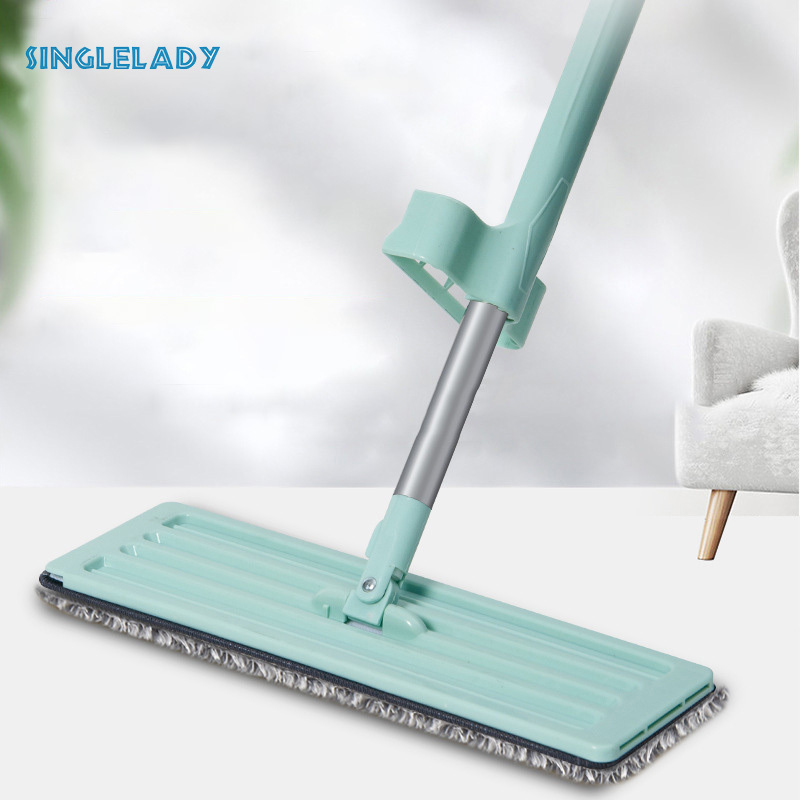 mop Flat mop Home mop Lazy flat mop Rotatable mop capable of mopping the floor and being easily cleaned ราคา 107 บาท*ส่งฟรี