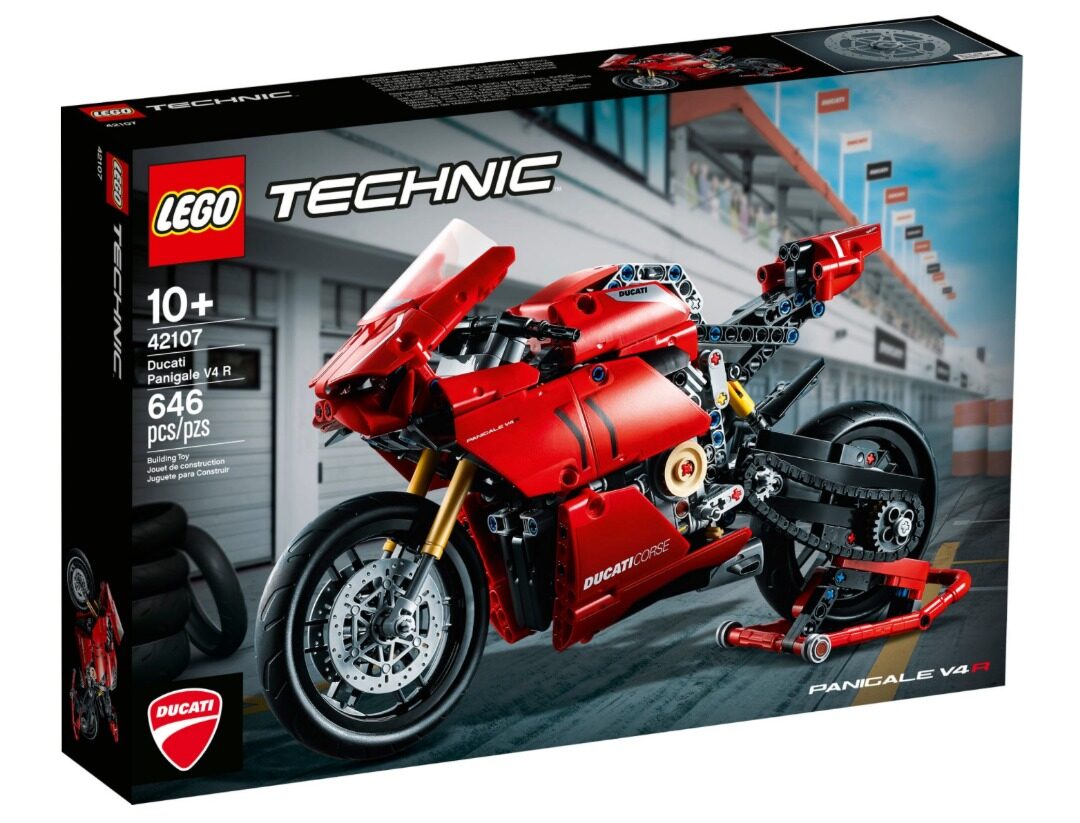 LEGO 42107 Technic Ducati Panigale V4 R 646pcs 10+ lego Đồ chơi gạch Hoàn toàn mới và chính hãng