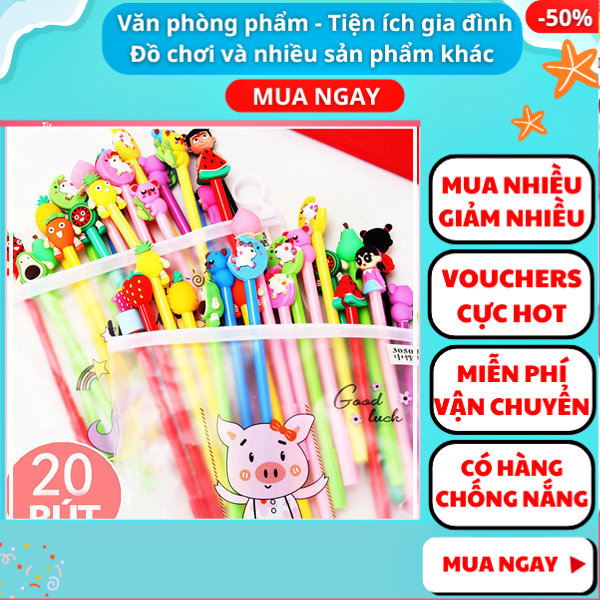 Combo 20 bút bi xanh nhiều hình cực đẹp giá rẻ, chất lượng ✓bút cute ✓bút bi ✓bút bi cao cấp ✓bút mực ✓bút bi cute , đồ dùng học tập✓ Nguyễn Thùy Store