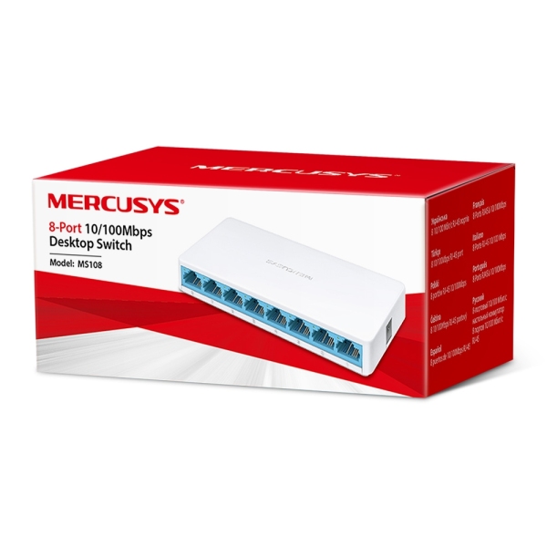 8-Port 10/100Mbps Desktop Switch MERCUSYS MS108