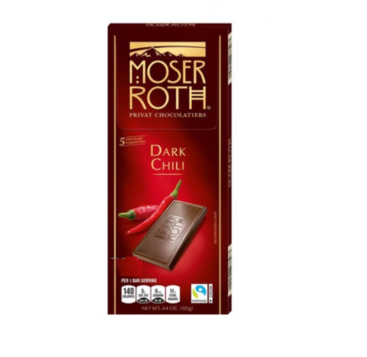 Socola đen vị ớt Moser-Roth 125g