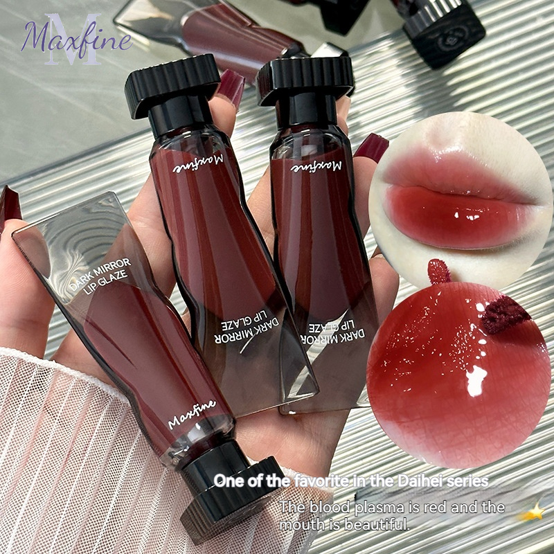 Maxfine Son bóng Giữ Ẩm Giá Rẻ Son bóng Son môi Dễ Dàng Kính màu son bóng trang điểm đẹp Cho Phụ Nữ
