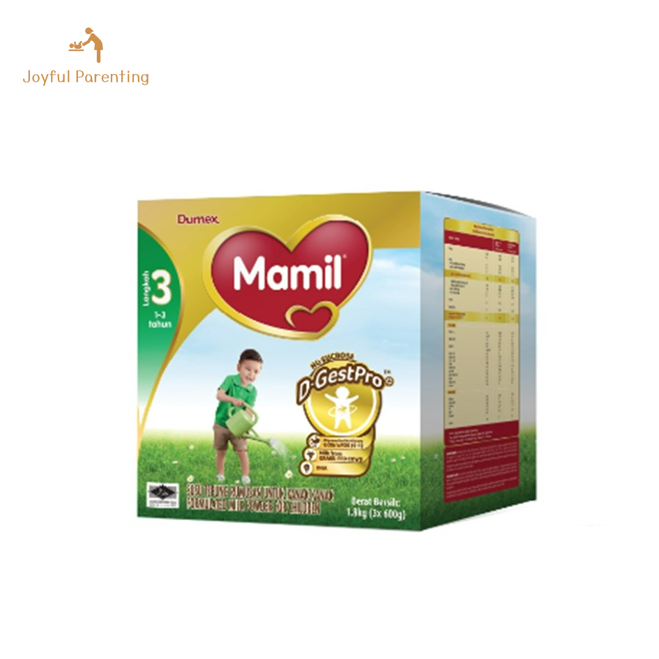 Mamil Step 3 for 1-3 Years Old - 1.8kg (600g x 3 Packs)