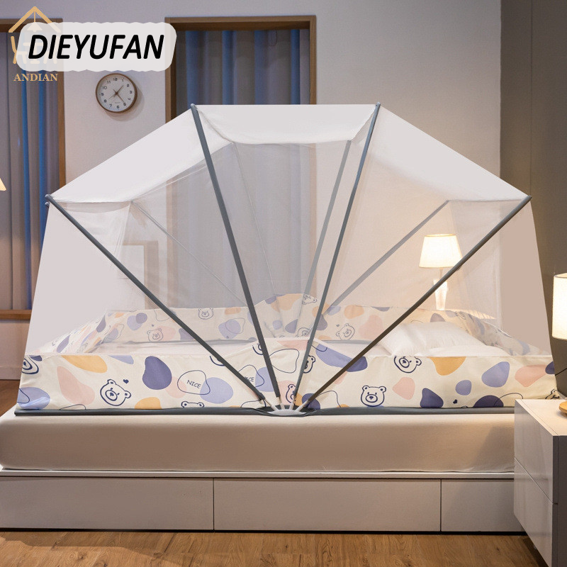 DIEYUFAN Andianshell มุ้งพับได้โดยไม่ต้องติดตั้งมุ้งกันยุงในครัวเรือนแบบพกพา ราคา 773 บาท*ส่งฟรี