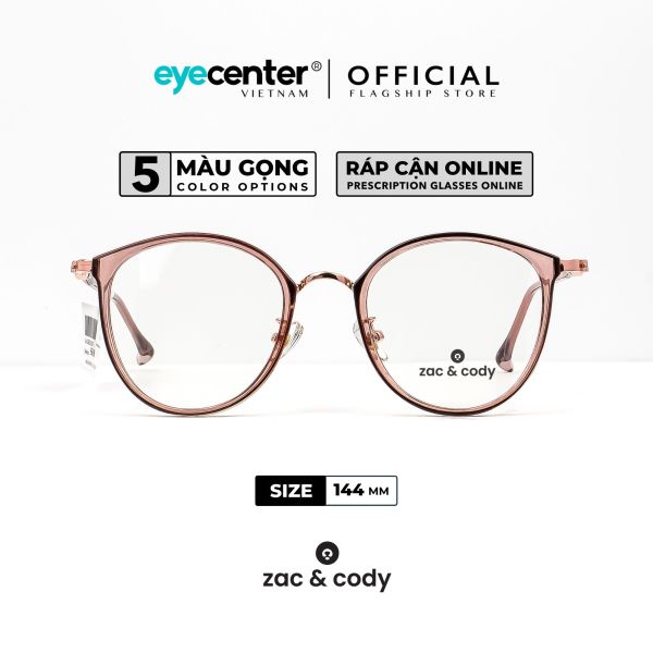 Giá bán Gọng kính nữ #SHARON chính hãng ZAC & CODY A9 kim loại chống gỉ cao cấp nhiều màu nhập khẩu by Eye Center Vietnam