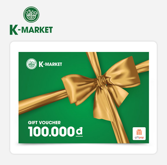 Phiếu quà tặng K-Market 100k