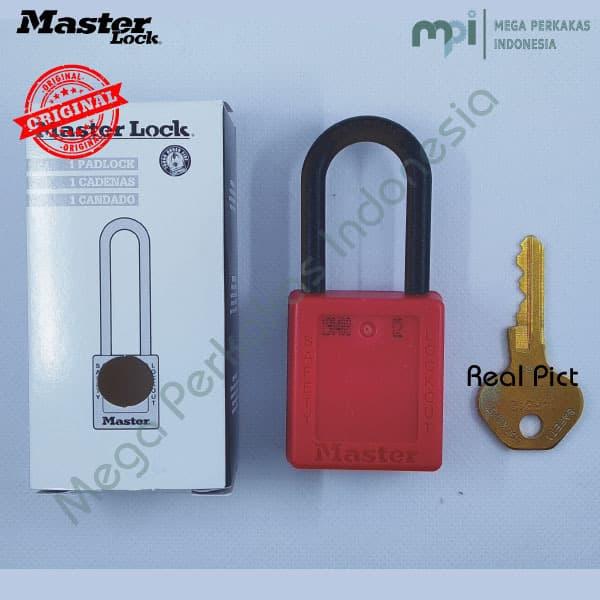 Gembok Safety LOTO Master Lock 406 RED Thermoplastic Padlock Harga 2,114,550 rupiah*Gratis Ongkir