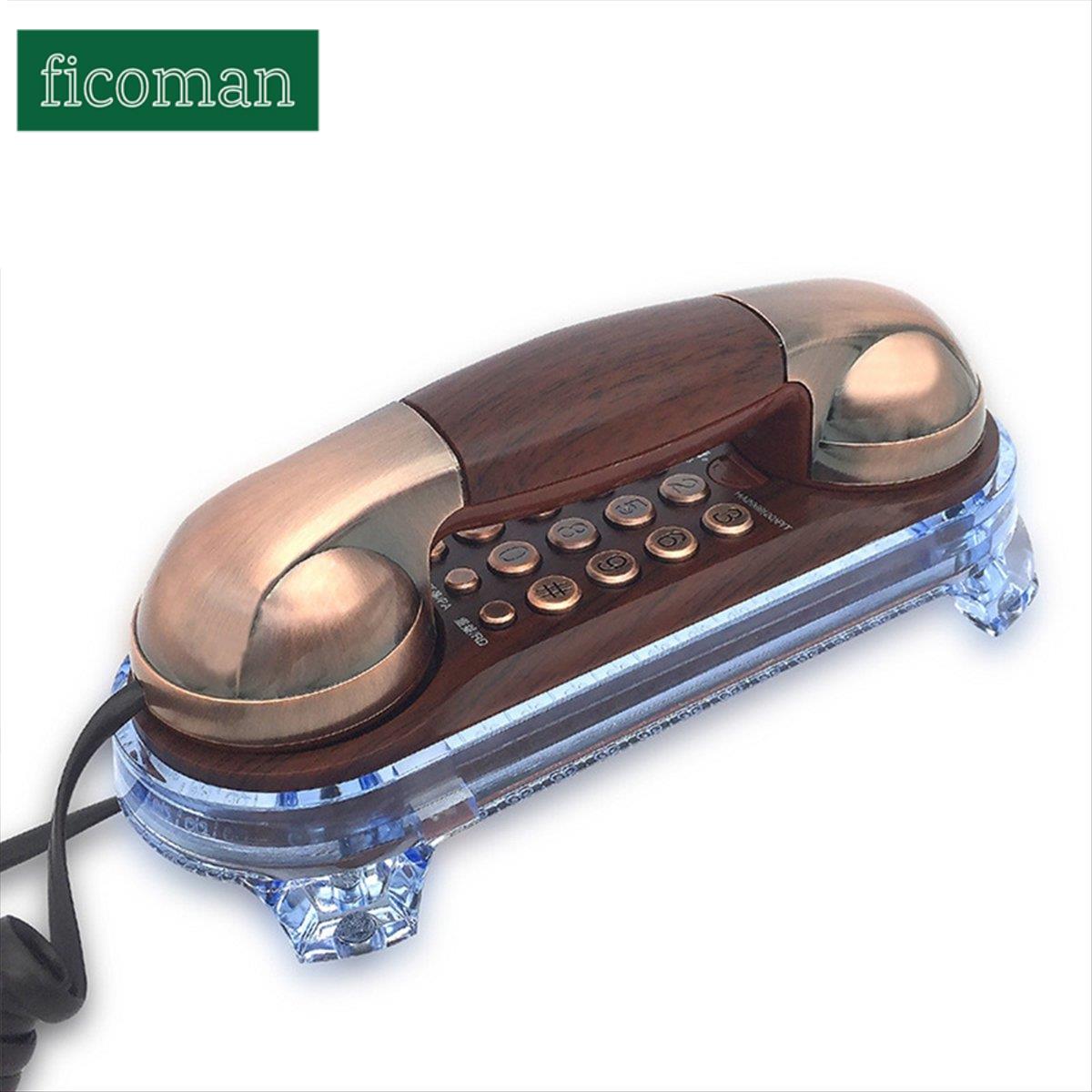 โทรศัพท์มือถือและแท็บเล็ต Ficoman Msq โทรศัพท์พื้นฐานแบบมีสายโทรศัพท์ Retro Desktop Corded Phone Handset ติดผนังโทรศัพท์บ้านบ้าน