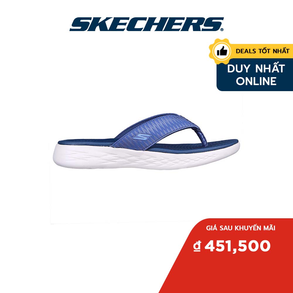 Skechers Nữ Dép Xỏ Ngón Đi Bộ Giặt Máy Được, Thường Ngày, Đi Học, Đi Làm On-The-GO 600 Favorite Walking 5-Gen Technology, Hanger Optional, Machine Washable - 140701-NVY