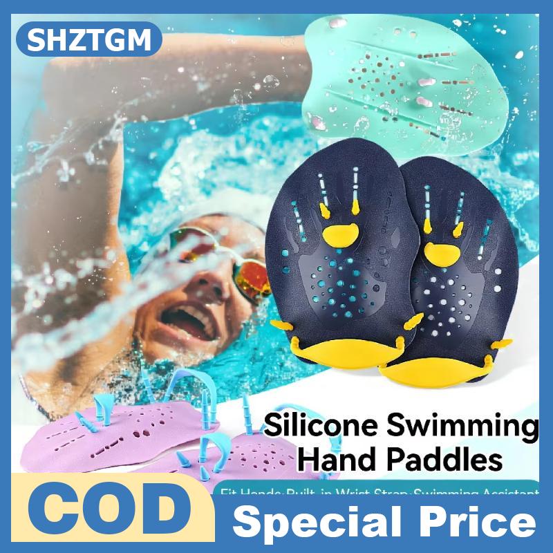 Shztgm Comfortable, Ergonomically Designed Swimming Gloves with Adjustable Straps for Men and Women, Use in the Pool, Fitness Training. ราคา 111 บาท*ส่งฟรี
