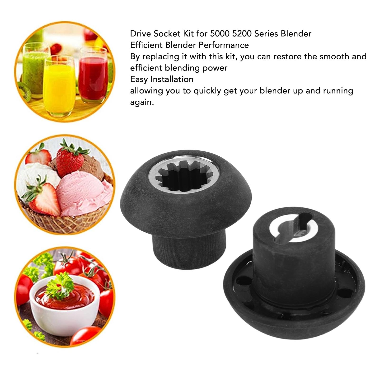 Măng sông truyền động Kit dễ dàng để làm sạch Bộ phận thay thế máy xay sinh tố măng sông truyền động Kit cho 5000 Series