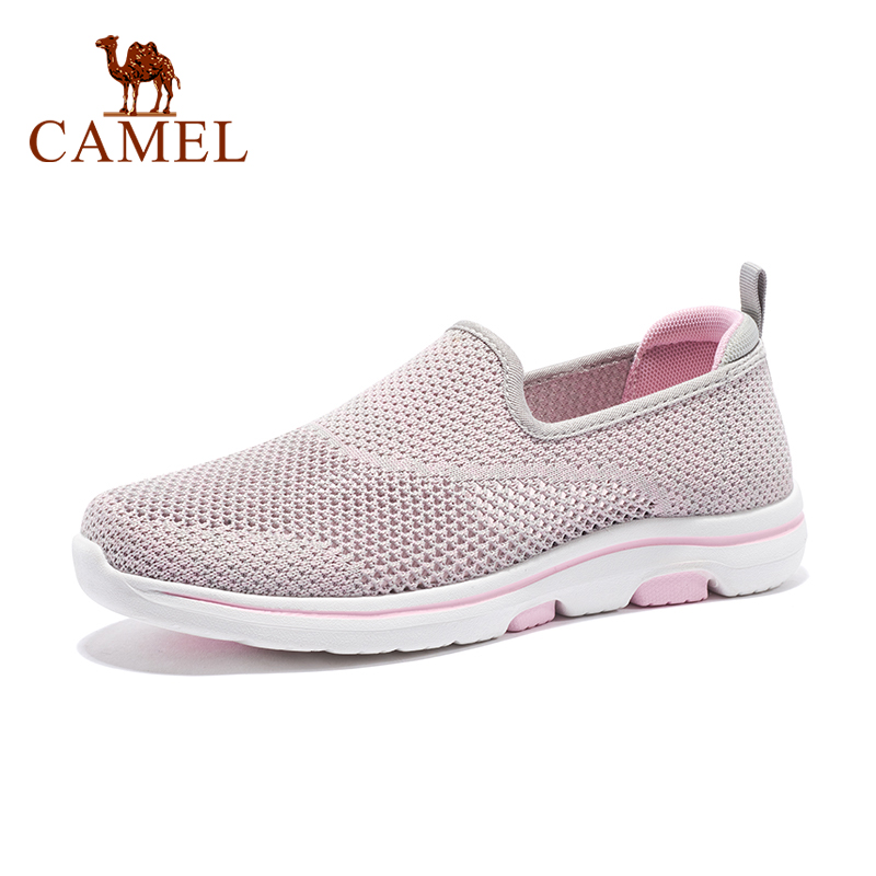Cameljeans Women's Walking Shoes Summer Non-slip Mesh Sports Slip-on Shoes ราคา 786 บาท*ส่งฟรี