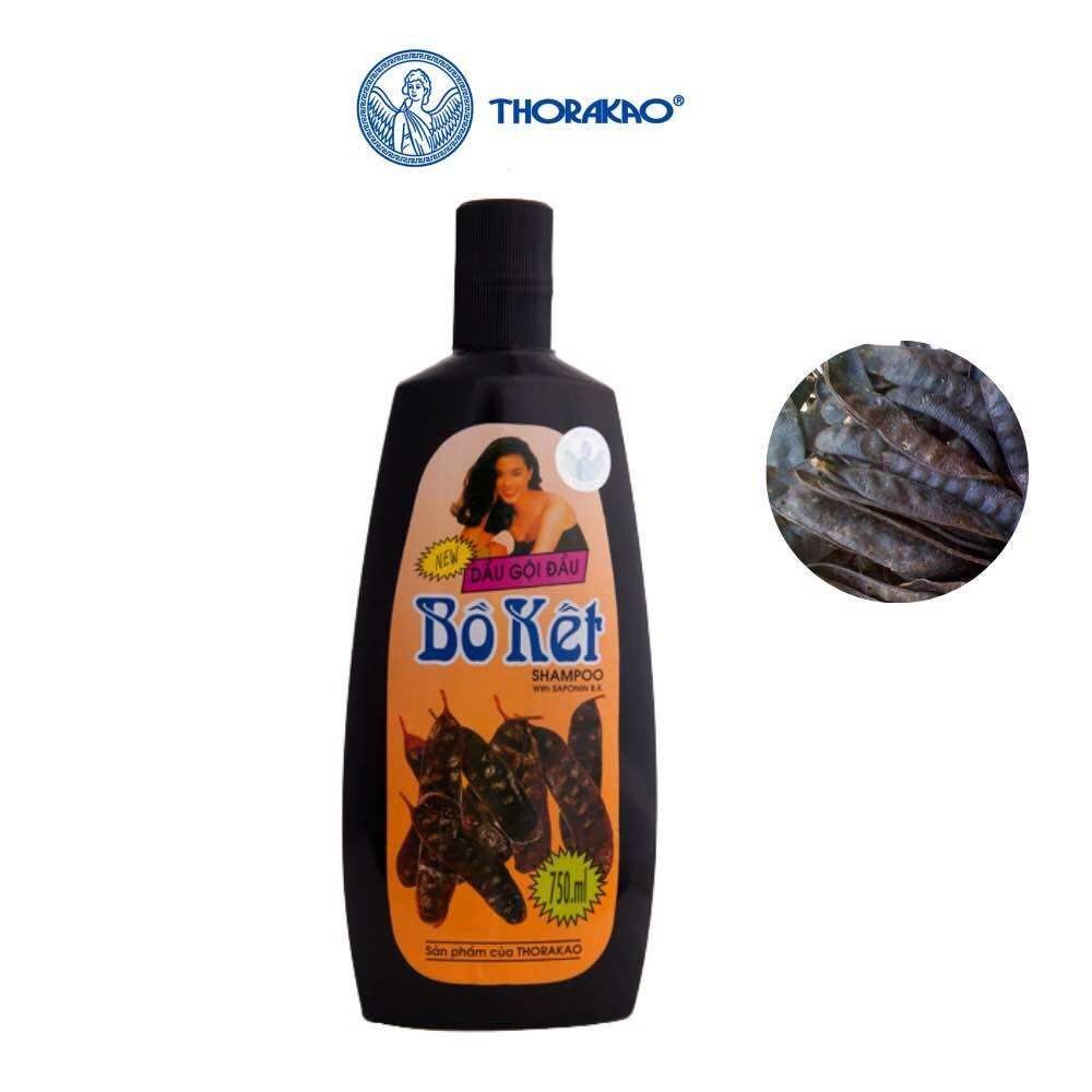 Dầu gội bồ kết Thorakao 750ml giúp tóc đen mượt dễ chải
