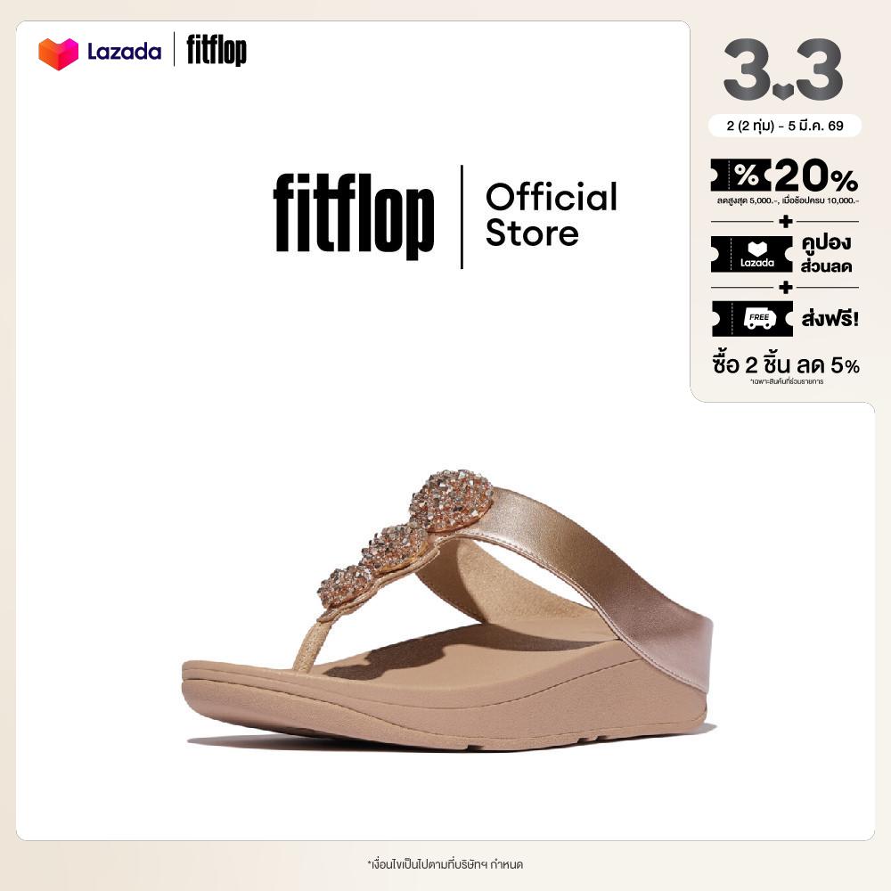 Fitflop Fino Beadie-Button Metallic Women's Flip-Flop Sandals, Model Iu1 ราคา 1,996 บาท*ส่งฟรี