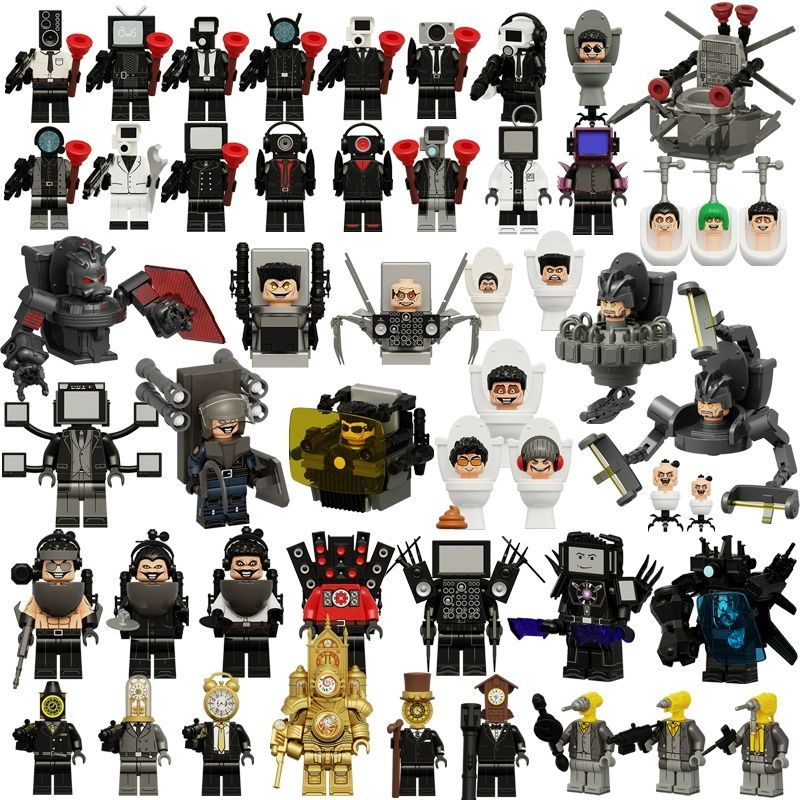 Skibidi Toilet Cameraman Speakerman Titan TV Man Compatible with LEGO building blocks New building b