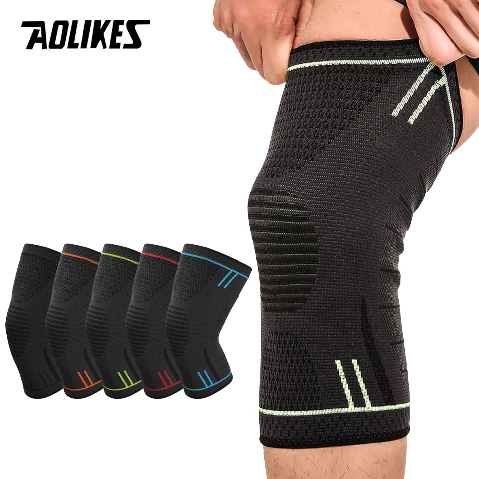 AOLIKES 1PCS Sport Knee Support Bandage Braces Cycling Running Fitness