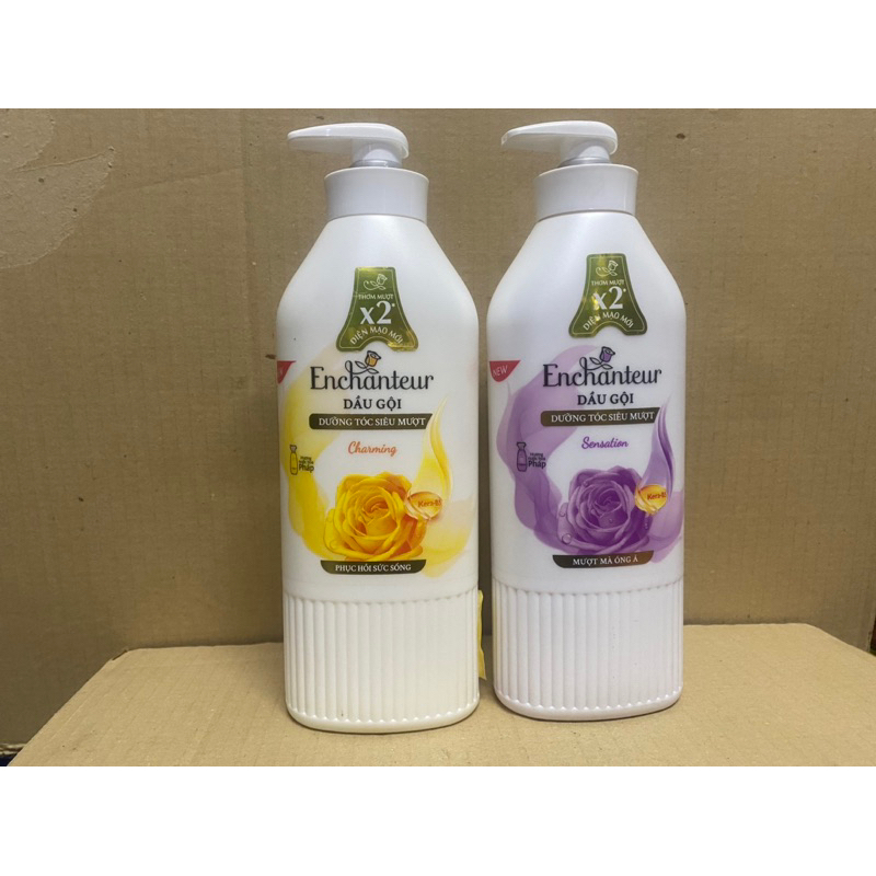 Dầu gội enchanteur 650g và 180g dưỡng tóc siêu mượt
