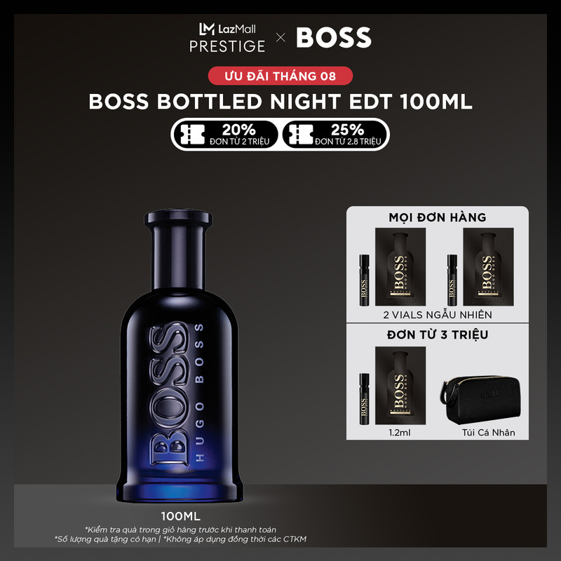 Nước hoa nam boss bottled night edt 100ml