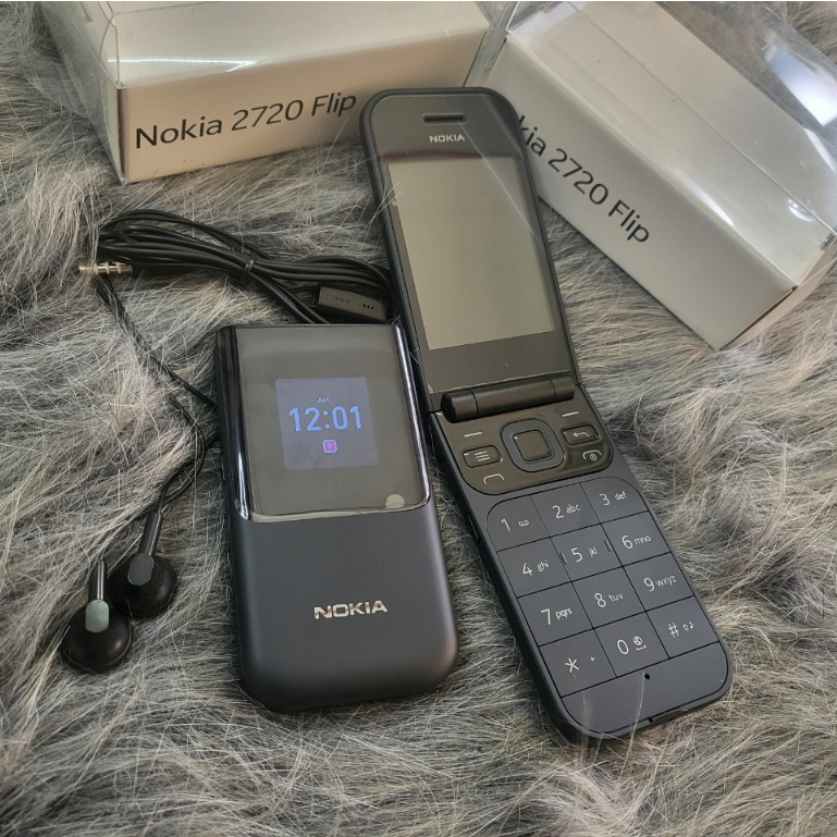 Điện thoại giá rẻ nokia 2720 Flip sóng 4G chính hãng 2 sim.Bảo hành 1 đổi 1 trong 2 tháng