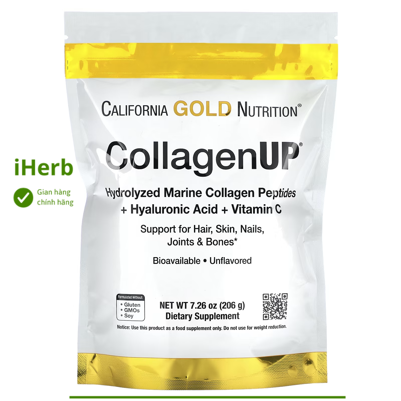California Gold Nutrition, CollagenUP, Unflavored, 7.26 oz (206 g) - iHerb Việt Nam