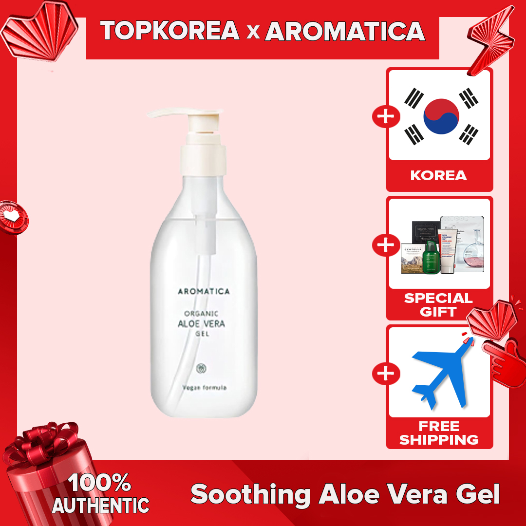 Aromatica Gel Lô Hội Làm Dịu Da 300Ml TOPKOREA Vận Chuyển Từ Hàn Quốc