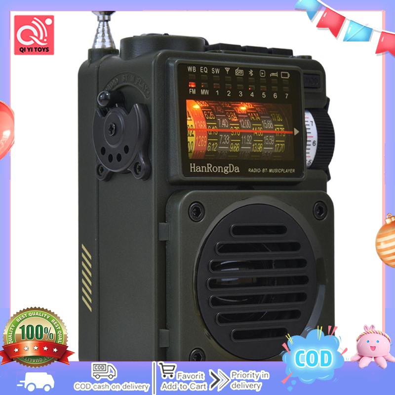 HRD-700 3 In 1 AM FM Radio Music Player Portable FM SW AM Rechargeable
