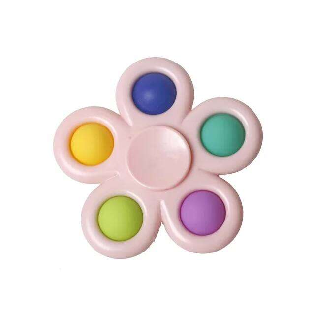 Đồ chơi cảm giác Fidget Spinner Pops, đồ chơi ngón tay, spinner tay đẩy bong bóng đơn giản cho ADHD, tự kỷ, giảm căng thẳng, quà tặng 4ac