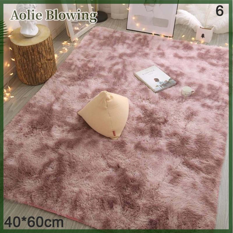 Aolie Thảm Lông Mịn Thảm Khu Vực Xù Xì Chống Trượt Thảm Phòng Ăn Thảm Trải Sàn Phòng Ngủ Gia Đình