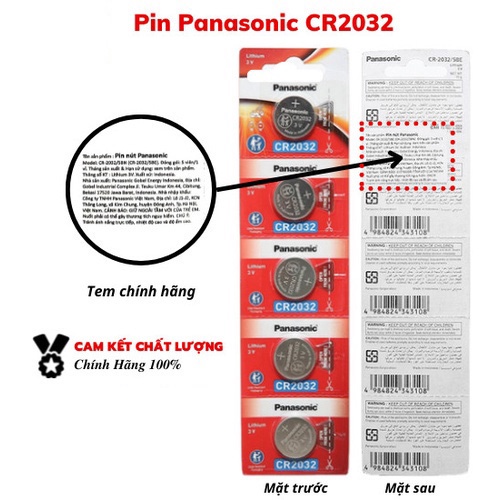Pin Khuy Cúc Áo Panasonic CR2032 - CR2025 - CR2016 - CR1632 - CR1620 - CR1616 - CR1220 - CR1216 - CR1025 3V Lithium
