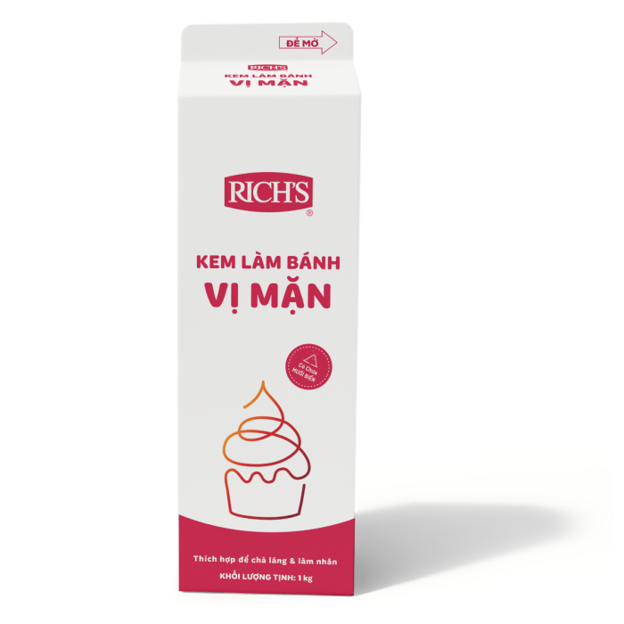 Kem topping vị mặn Rich 1Kg