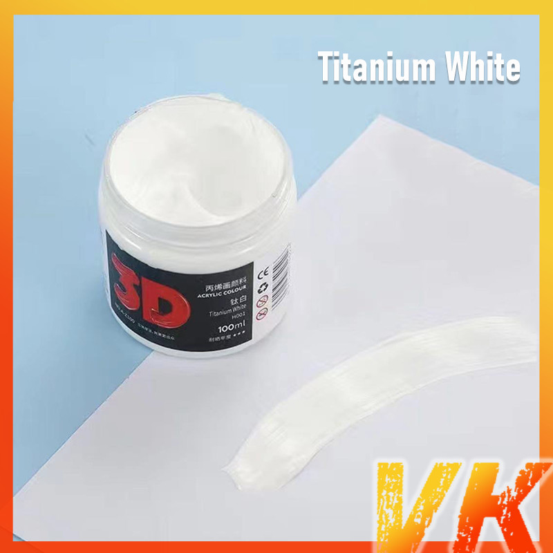 VK Acrylic Paint Set Oil Painting Textile Nail Fabric Glass Art Pigment 100ML School Supplies Color