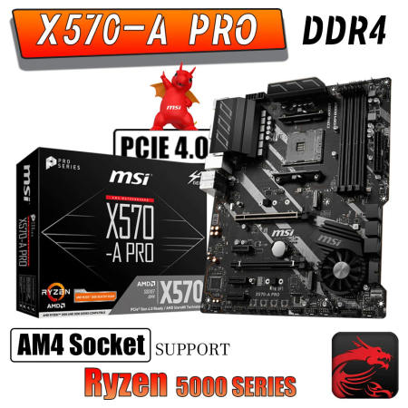 MSI X570-A PRO ATX Motherboard for Ryzen 5000 Series