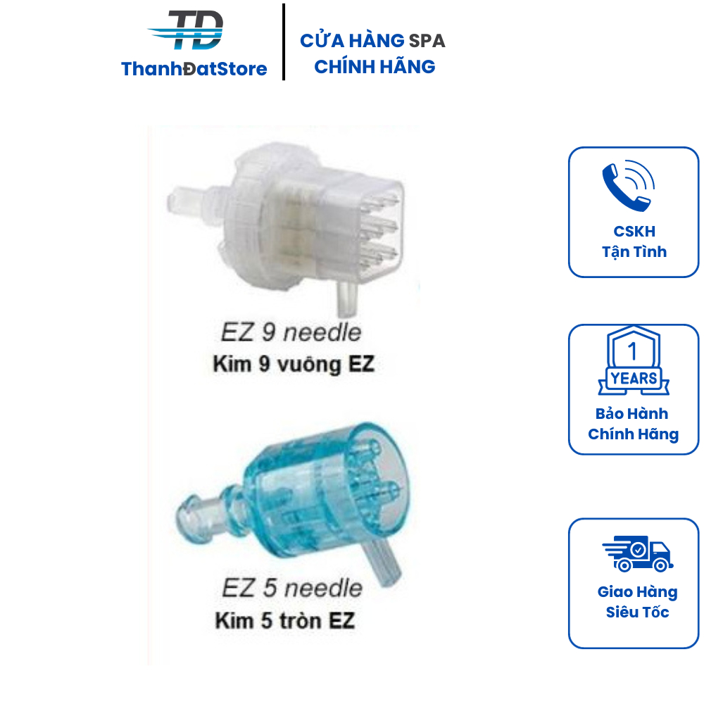 Kim tiêm dưỡng chất, kim 5 - kim 9 dùng cho máy ez, máy tiêm ami