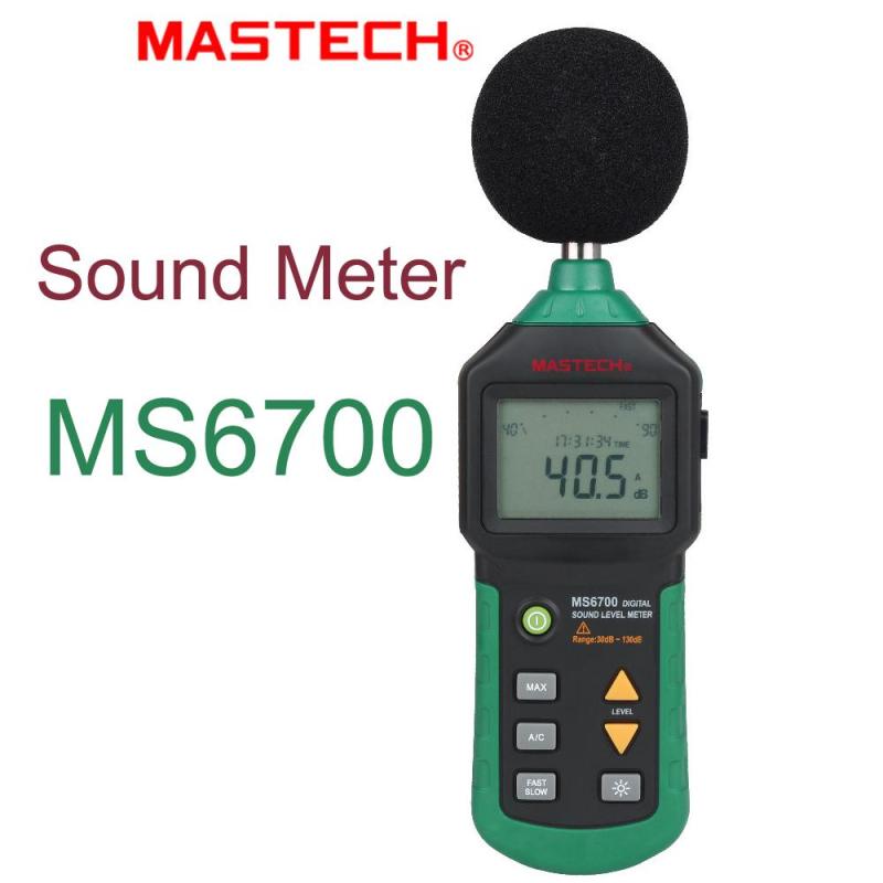 Mastech MS6700 Digital Sound Level Meter Auto Range 30dB to 130dB Industrial Grade Noise Meter DB Sound Meter