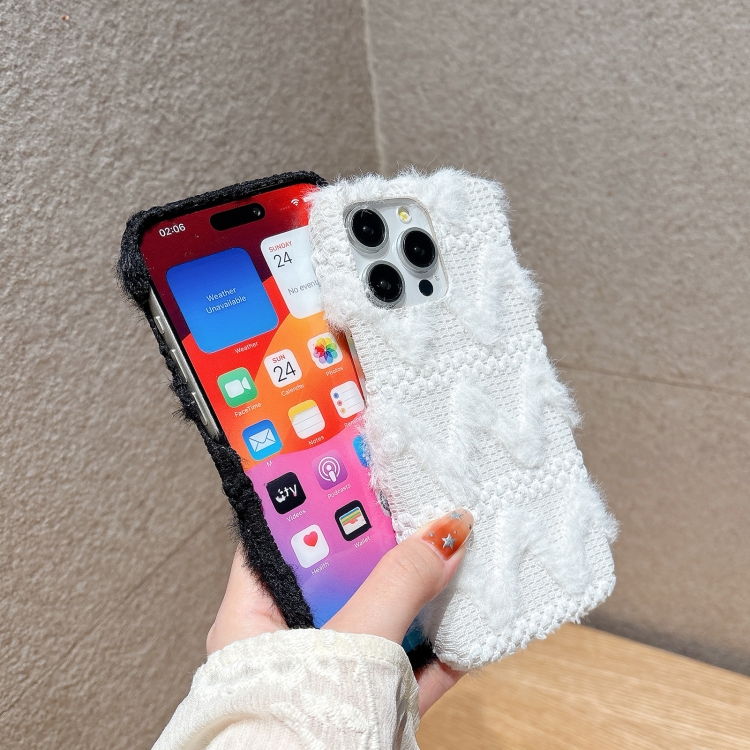 【 5AceShop 】 W-texture Plush TPU Phone Case For iPhone 13/iPhone 13 Pro/iPhone 13 Pro Max/iPhone 14/iPhone 14 Plus/iPhone 14 Pro/iPhone 14 Pro Max/iPhone 15/iPhone 15 Plus/iPhone 15 Pro/iPhone 15 Pro Max/iPhone 16/iPhone 16 Plus/iPhone 16 Pr