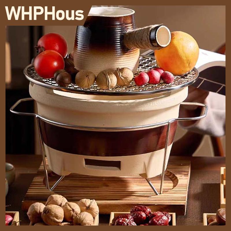 WHPHous ตะแกรงย่างบาร์บีคิวตาข่ายสแตนเลสทรงกลมขนาด24 26ซม. ตะแกรงสำหรับตั้งแคมป์ปิกนิกวางอาหารอุปกรณ์ในครัว ราคา 59 บาท*ส่งฟรี