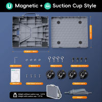 Fonken เคสป้องกันทุกส่วนของเครื่องสำหรับ Starlink Mini จุกดูด/Magetic Mounting กันน้ำรองรับแผงหน้าปัดรถยนต์และซันรูฟ