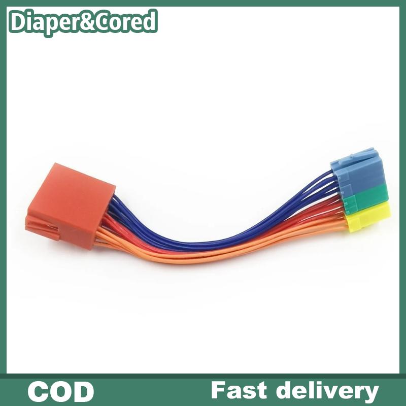 🔥🔥🔥Diaper&Cored Bộ chuyển đổi cáp mở rộng ISO 20pin âm thanh xe hơi truyền tín hiệu ổn định cho kết nối khai thác âm thanh nổi trong xe hơi
