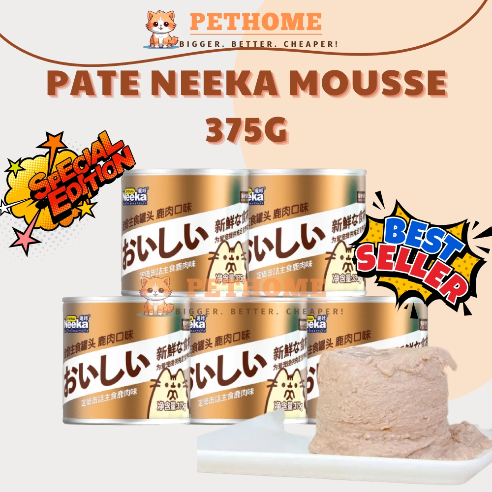 [Combo 20] Pate Cho Mèo Neeka Special Lon 375g, Dạng Mousse Đặc Thơm Ngon, Bổ Sung Omega-3