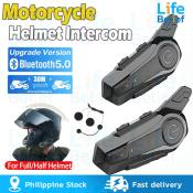 F E1 Motorcycle Bluetooth Intercom System for Helmet Communication