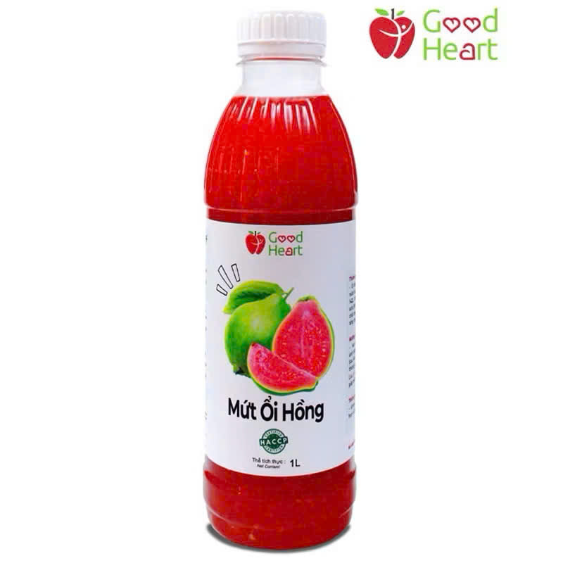 Mứt Ổi Hồng Good Heart chai 1 lít