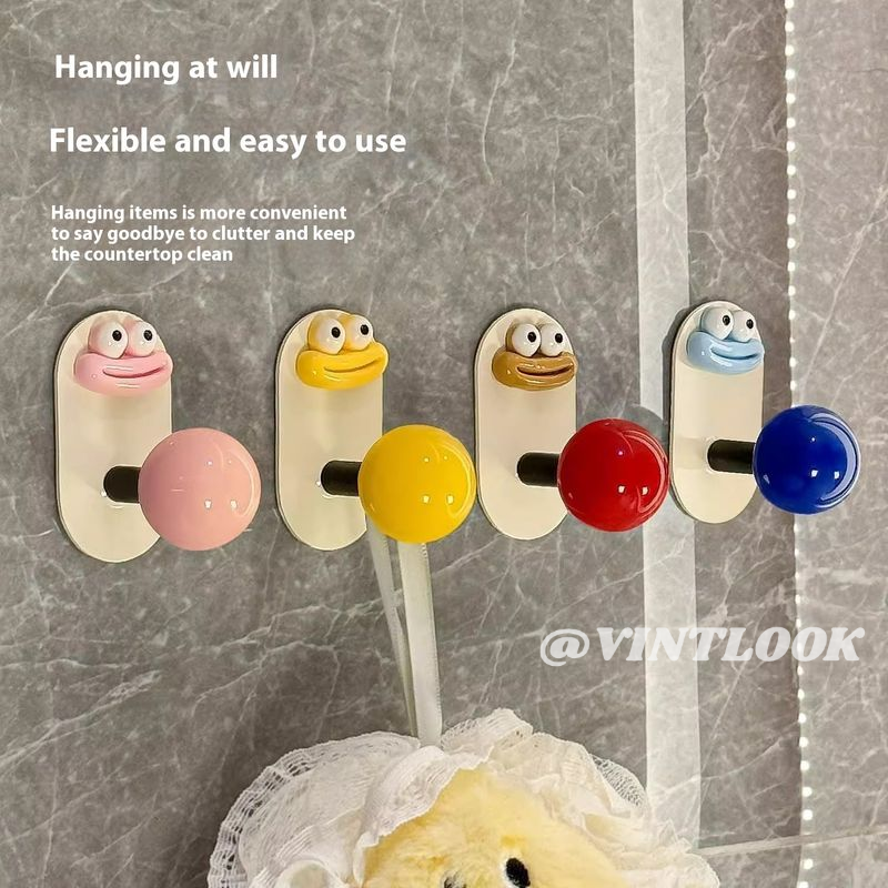 VINTLOOK ตะขอแขวนเสื้อผ้าและกระเป๋าที่น่ารัก ไม่ต้องเจาะ แข็งแรงด้วยกาว ราคา 9 บาท*ส่งฟรี