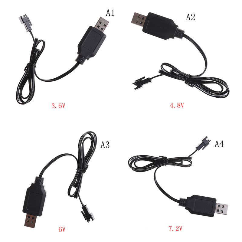 Jcika Dc 3.6V-7.2V RC battery pack USB Charger Adapter cho điều khiển từ xa xe