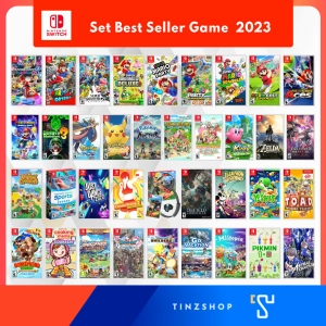 ภาพหน้าปกสินค้าBest Seller Game Set 2023 : รวมเกม Nintendo Switch ชุดขายดี ปี 2023 แผ่นเกม &gt; Sports , Zelda Breath , Mario kart 8 , Smash bros ,Odyssey , Party , Luigi , Ring Fit , Pokemon , Story of Seasons ,  Arceus , Fitness 2 : เลือกเกม  &gt;&gt; ซึ่งคุณอาจชอบสินค้านี้