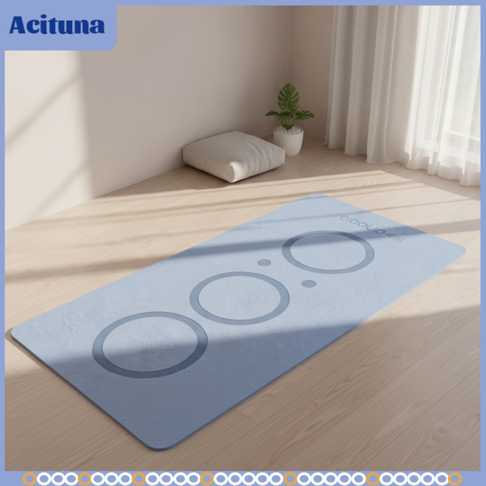 Acituna Extra-Large Exercise Mat Mat with Carrying Strap Cushioned Exercise Mat Mat with Bag Premium Long-Lasting for Yogis, Home Gym ราคา 10,665 บาท*ส่งฟรี