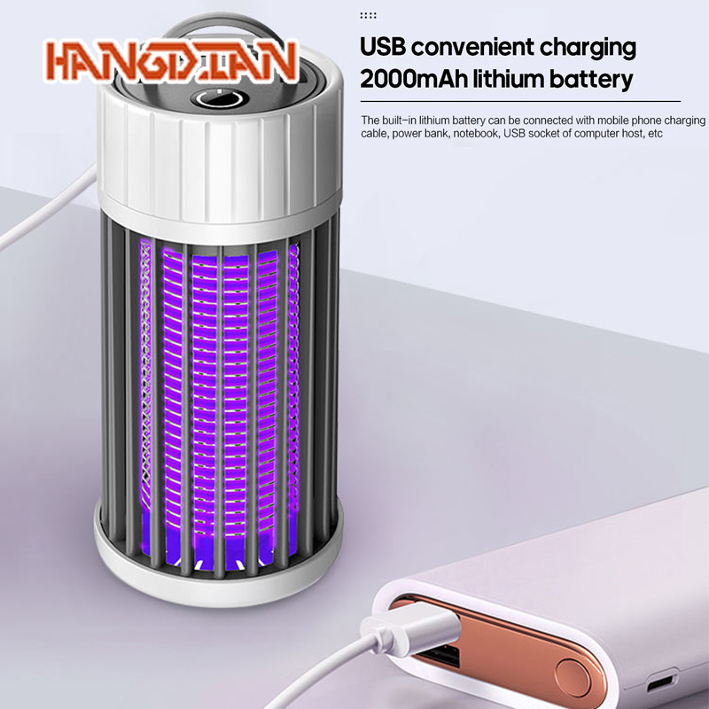 Mosquito Killer Electric Shock Rechargeable Insect Repeller Mute LED ราคา 184 บาท*ส่งฟรี