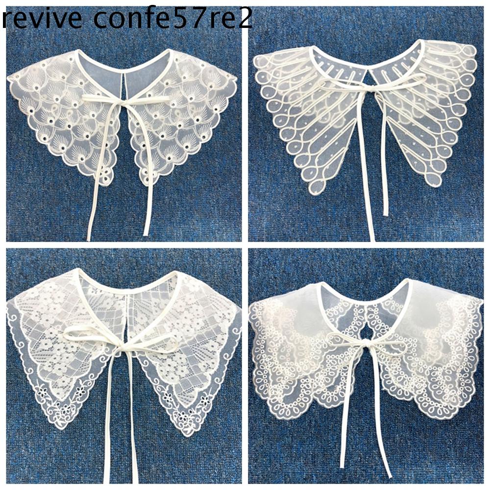 VIVECO Ren DIY Đính đá Rỗng Khăn choàng Cô gái Cổ áo giả May quần áo Trang trí quần áo Đường viền cổ