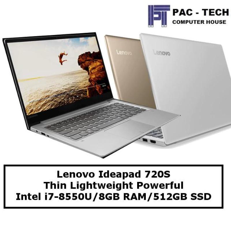 Lenovo Ideapad 720S Lightweight Laptop / 1.1KG / i7-8550U / 8GB RAM / 512GB PCIe Solid State Drive / 2 Years Lenovo Warranty